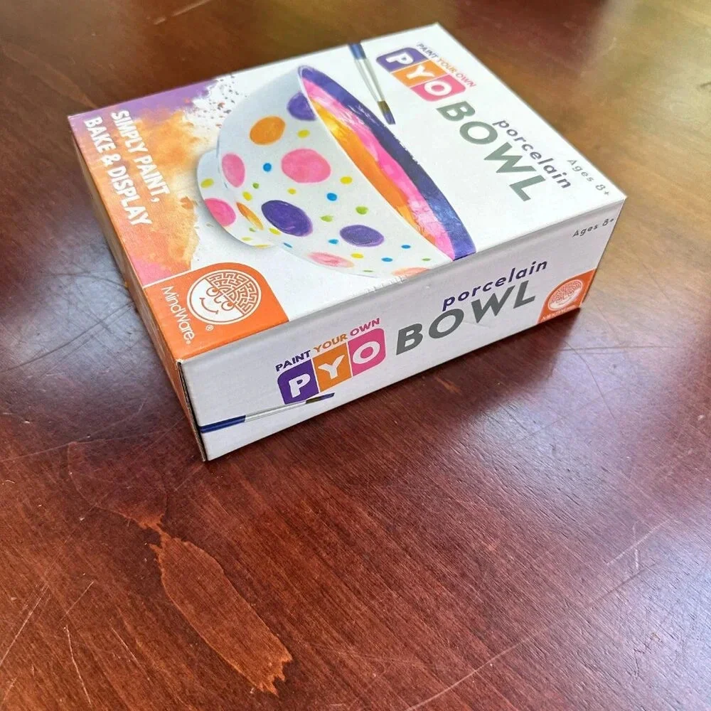 MINDWARE Paint Your Own Porcelain Bowl DIY Kit
